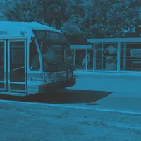 A Kingston Transit bus at a stop